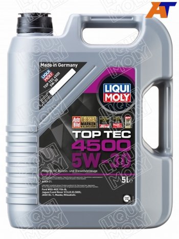 9 099 р. Масло моторное LIQUI MOLY Top Tec 4500 5W-30 C1DL-1 5л LIQUI MOLY 2318  с доставкой в г. Кемерово. Увеличить фотографию 1