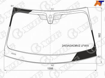 12 249 р. Стекло лобовое (Камера Датчик дождя Молдинг) BMW X5 18-  X7 18- XYG 2493AGACMVZ LFW/X  с доставкой в г. Кемерово. Увеличить фотографию 1