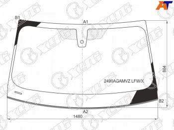 Стекло лобовое (Датчик дождя Молдинг 4D SED) XYG BMW 3 серия  G20 (2018-2022) седан