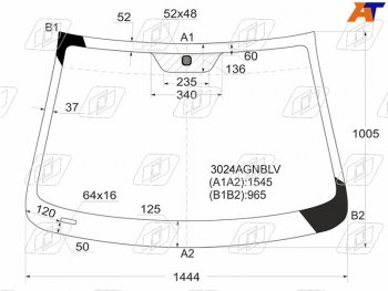 7 449 р. Стекло лобовое Chevrolet Captiva 06-15  Opel Antara 06-15  Daewoo Winstorm 06-10  Saturn Vue 07-1 FUYAO 3024AGNBLV  с доставкой в г. Кемерово. Увеличить фотографию 1