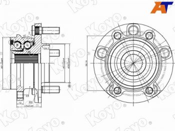 Ступичный узел перед MAZDA 36CX-5 11-                                                              KOYO 3DACF045D9R