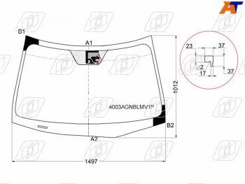 7 399 р. Стекло лобовое (Датчик дождя) Honda Accord 08-11  Acura TSX 08-14 FUYAO 4003AGNBLMV1P  с доставкой в г. Кемерово. Увеличить фотографию 1