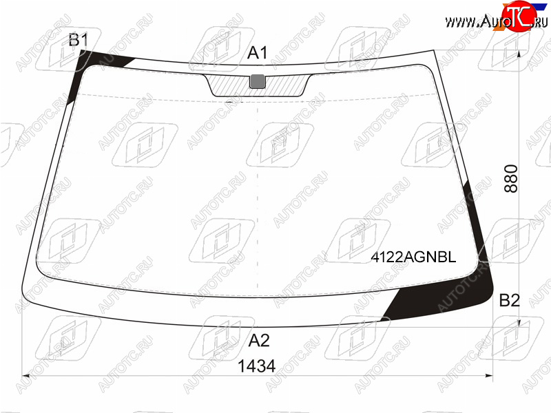 5 849 р. Стекло лобовое Hyundai Elantra 00-09  Avante 00-06                                                  FUYAO 4122AGNBL  с доставкой в г. Кемерово