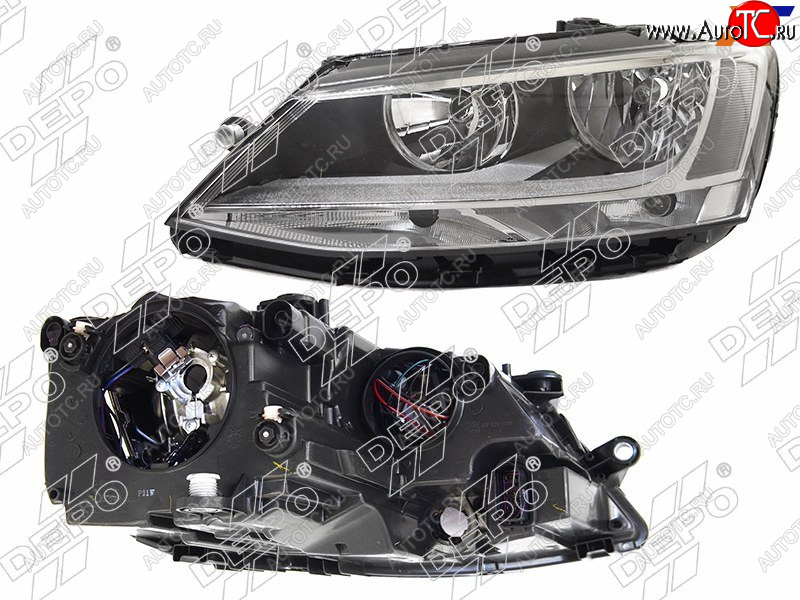 13 699 р. Фара Volkswagen Jetta 10-14 (Спереди Слева) DEPO 441-11G6LMLDEM2  с доставкой в г. Кемерово