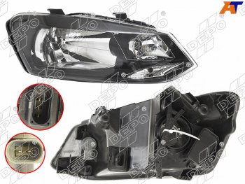 Фара Volkswagen Polo 09-20 (Спереди Справа) DEPO 441-11G9RMLDEM2
