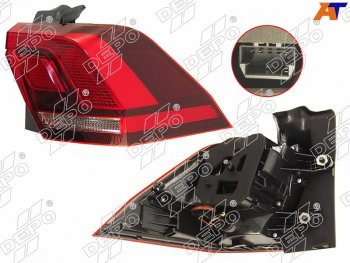 Фонарь задний VW TIGUAN 16- RH LED                                                                   DEPO 441-19AMR-WE