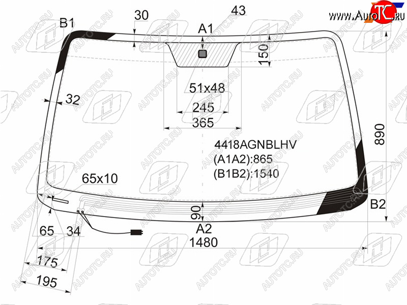 7 699 р. Стекло лобовое (Обогрев щеток) Kia Sorento 02-09 FUYAO 4418AGNBLHV  с доставкой в г. Кемерово