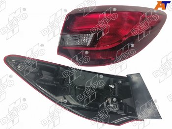 Фонарь задний Opel Astra 12-15 (Справа 4D SED) DEPO 442-1982R-UE