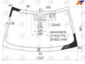 6 599 р. Стекло лобовое (Датчик дождя) LADA 2110 95-14  2111 97-14  2112 99-09  Priora 07-18 BOR 4503AGSM1B  с доставкой в г. Кемерово. Увеличить фотографию 1