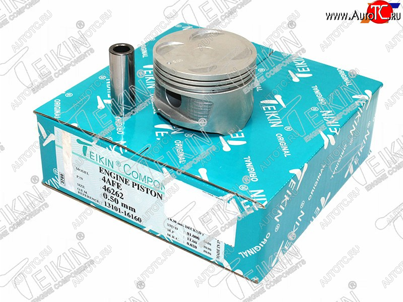 4 099 р. Поршни (к-т 4 шт) TOYOTA CARINACOROLLASPACIOLVNCRETRNMRNSPRINTER 4AFE 95- TEIKIN 46262 050  с доставкой в г. Кемерово