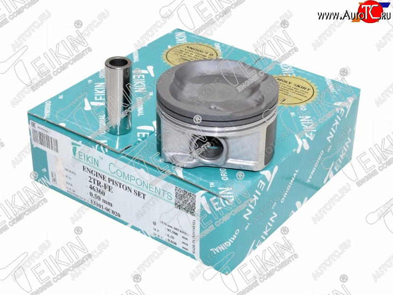 7 899 р. Поршни (к-т 4 шт) 050 TOYOTA HILUXHIACEFORTUNERLC PRADO 2TR-FE 05- TEIKIN 46360 050  с доставкой в г. Кемерово