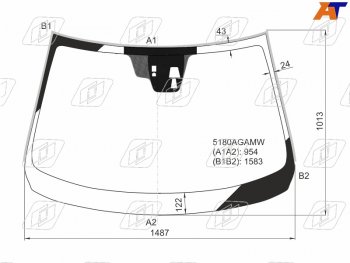 9 299 р. Стекло лобовое (Две камеры Датчик дождя Молдинг) Mazda 6 12- FUYAO 5180AGNCMW  с доставкой в г. Кемерово. Увеличить фотографию 1