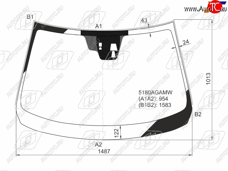 9 299 р. Стекло лобовое (Две камеры Датчик дождя Молдинг) Mazda 6 12- FUYAO 5180AGNCMW  с доставкой в г. Кемерово