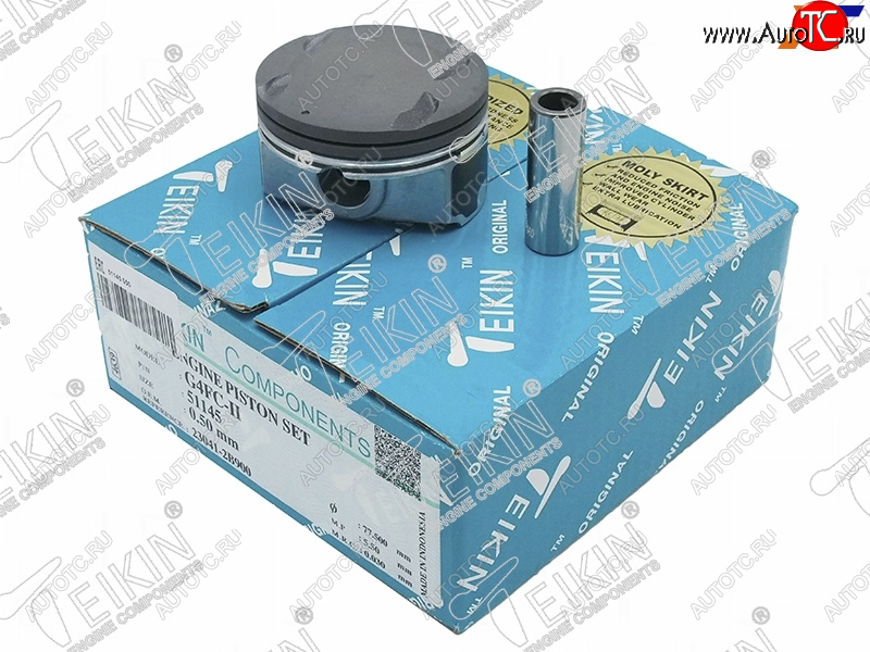 5 799 р. Поршни (к-т 4 шт) HYUNDAI SOLARISELANTRAI20I30KIA CEEDSOULCERATO 1,41,6 G4FAG4FC 10- TEIKIN 51145 050  с доставкой в г. Кемерово