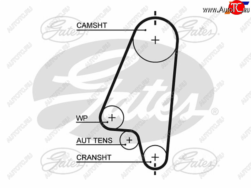 1 039 р. Ремень ГРМ DAEWOO NEXIA 1.5(SOHC) 95-LANOS 1.41.6 97-OPEL ASTRA 1.41.6 91-05CORSA 1.4 94-02 GATES 5310XS  с доставкой в г. Кемерово
