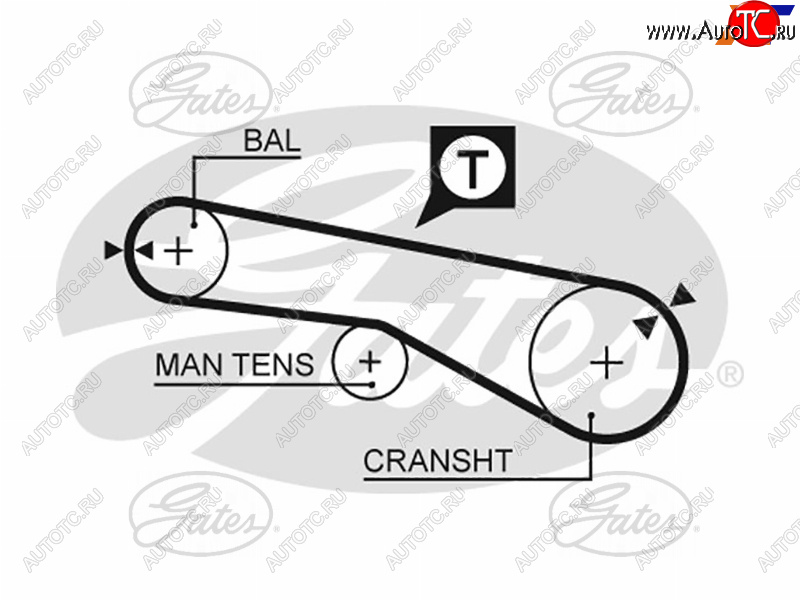 889 р. Ремень балансировочного вала HYUNDAI SONATA EF 02-SANTA FE 00-CHERY TIGGO 2.0 05-MITSUBISHI L200 GATES 5257XS  с доставкой в г. Кемерово