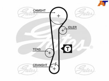 1 449 р. Ремень ГРМ HYUNDAI ACCENT 1.61.4 16V 06-KIA RIO1.41.6 16V 05-11CERATO 04-09 GATES 5479XS  с доставкой в г. Кемерово. Увеличить фотографию 1