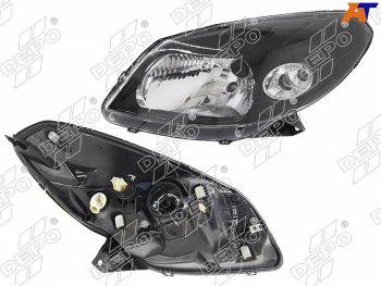 Фара RENAULT SANDEROSANDERO STEPWAY 10-14 LH черная                                                 DEPO 551-1170L-LDEM2