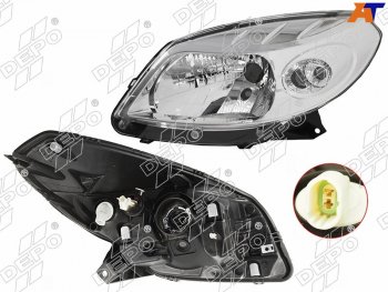 Фара RENAULT SANDERO 10-14 LH                                                                        DEPO 551-1170L-LDEM1
