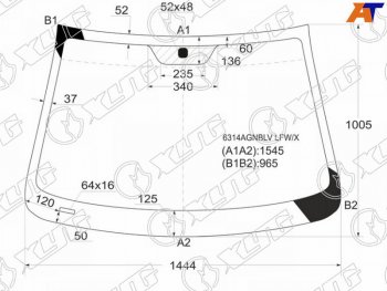 7 199 р. Стекло лобовое Chevrolet Captiva 06-15  Opel Antara 06-15  Daewoo Winstorm 06-10  Saturn Vue 07-1 XYG 6314AGNBLV LFW/X  с доставкой в г. Кемерово. Увеличить фотографию 1