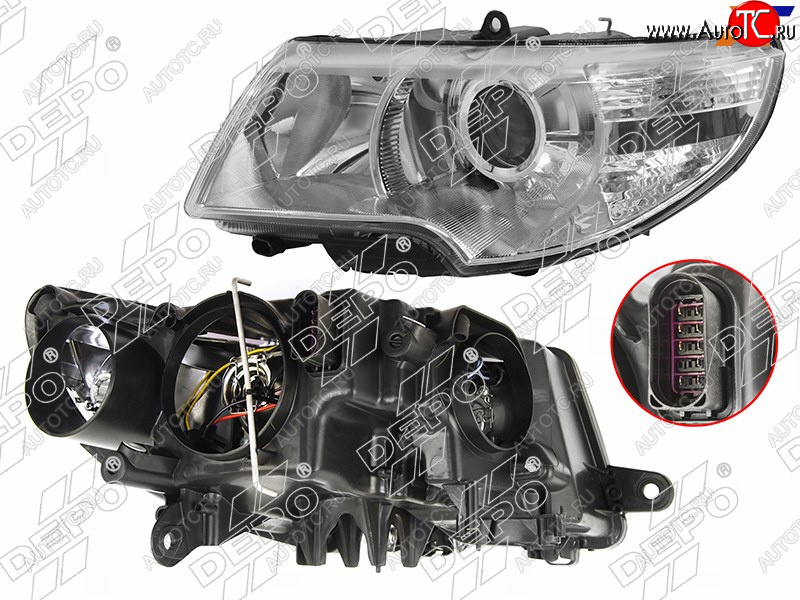 17 299 р. Фара SKODA SUPERB 08-13 LH DEPO 665-1116LMLDBEM  с доставкой в г. Кемерово