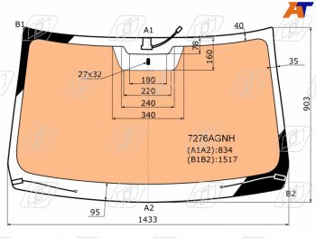 16 949 р. Стекло лобовое (Обогрев полный) Nissan Terrano 14-22  Renault Duster 10-21  Sandero 09-14  Sander FUYAO 7276AGNH  с доставкой в г. Кемерово. Увеличить фотографию 1