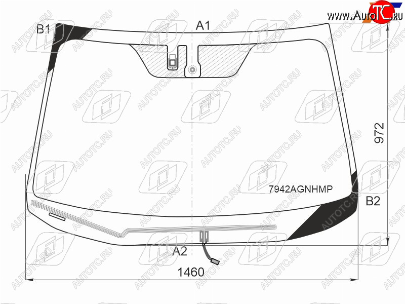 11 299 р. Стекло лобовое (Обогрев щеток Датчик дождя Молдинг) Subaru Legacy 17-19  Outback 14-21  Legacy B FUYAO 7942AGNHMP  с доставкой в г. Кемерово