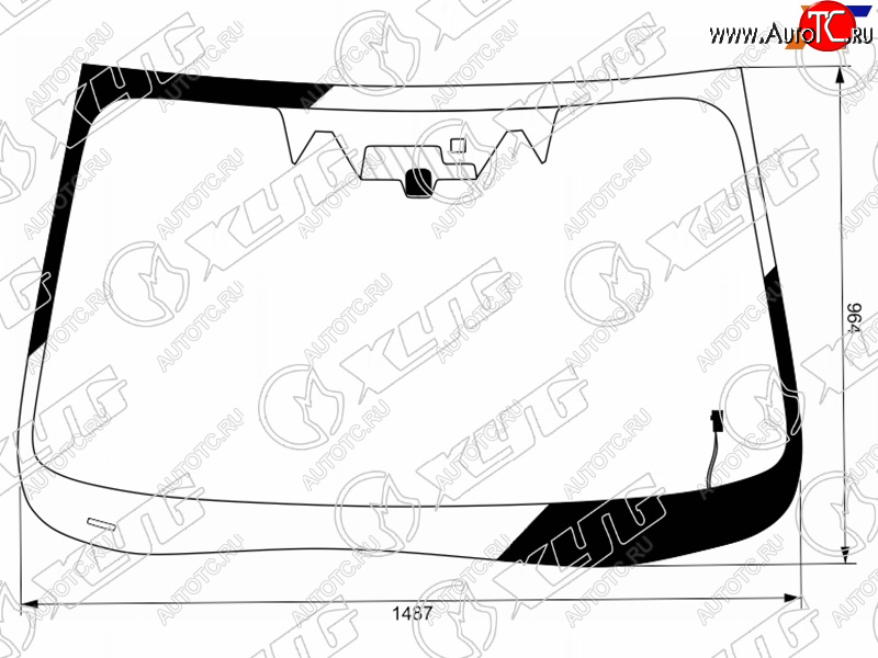 14 349 р. Стекло лобовое (Обогрев щеток Две камеры Датчик дождя) Subaru Forester 18- XYG 7944AGNCHMV LFW/H/X  с доставкой в г. Кемерово