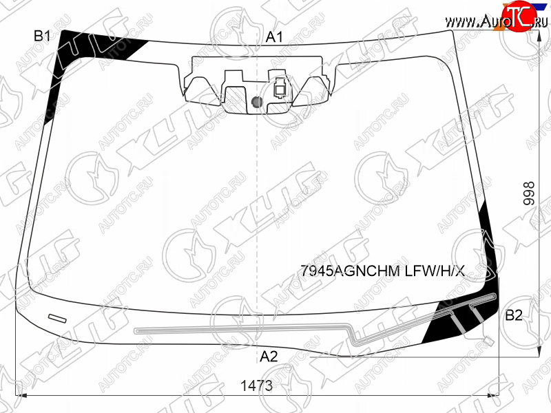 14 999 р. Стекло лобовое (Обогрев щеток Две камеры Датчик дождя) Subaru Outback 19- XYG 7945AGNCHM LFW/H/X  с доставкой в г. Кемерово