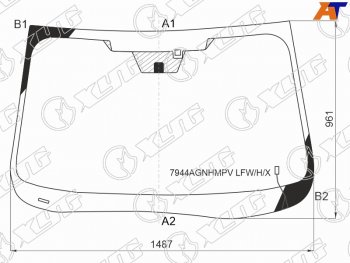 9 599 р. Стекло лобовое (Обогрев щеток Две камеры Датчик дождя) Subaru Forester 18-21 XYG 7944AGNHMPV LFW/H/X  с доставкой в г. Кемерово. Увеличить фотографию 1