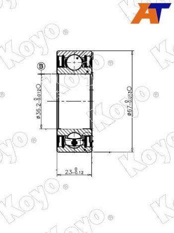 1 849 р. Подшипник привода TOYOTA SCEPTERGRACIACORONAMARK 2CROWNARISTO 4WD (в металле) 92- KOYO 83A831GC5  с доставкой в г. Кемерово. Увеличить фотографию 1