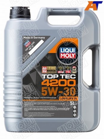 9 999 р. Масло моторное LIQUI MOLY Top Tec 4200 5W-30 NG SPC3C2 5л LIQUI MOLY 8973  с доставкой в г. Кемерово. Увеличить фотографию 1