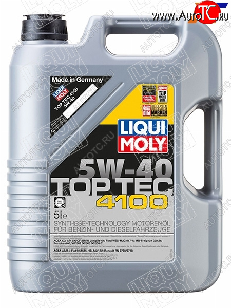 7 999 р. Масло моторное LIQUI MOLY Top Tec 4100 5W-40 SNC3 5л                                                LIQUI MOLY 9511  с доставкой в г. Кемерово