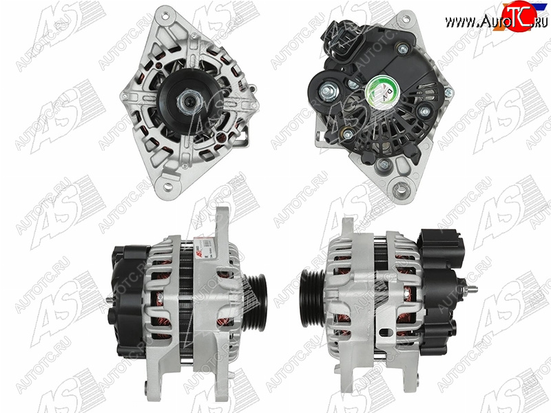 17 299 р. Генератор HYUNDAI ACCENT 1.51.6 03-09TUCSON 2.0 05-09KIA RIO 1.6 06-09SPORTAGE 2.0 05-06 12V 90A AS-PL A9008  с доставкой в г. Кемерово
