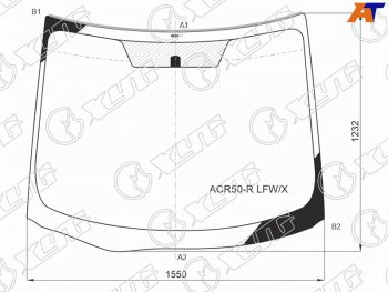 12 999 р. Стекло лобовое TOYOTA ESTIMA 06- XYG ACR50-R LFW/X  с доставкой в г. Кемерово. Увеличить фотографию 1