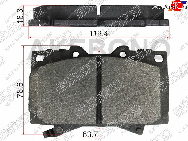 2 999 р. Колодки тормозные перед FL-FR SAT    Toyota Land Cruiser 100 дорестайлинг (1998-2002)  с доставкой в г. Кемерово