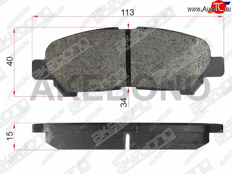 1 999 р. Колодки тормозные зад LH-RH SAT Toyota Highlander XU40 дорестайлинг (2007-2010)  с доставкой в г. Кемерово