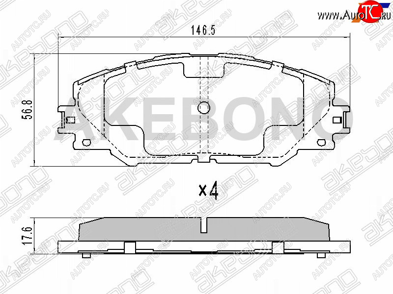 2 899 р. Колодки тормозные перед FL-FR SAT   Toyota RAV4 ( XA30,  XA305) (2003-2013) 5 дв. удлиненный дорестайлинг, 5 дв. дорестайлинг, 5 дв. 1-ый рестайлинг, 5 дв. удлиненный 1-ый рестайлинг, 5 дв. 2-ой рестайлинг, 5 дв. удлиненный 2-ой рестайлинг  с доставкой в г. Кемерово