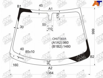 5 949 р. Стекло лобовое Chevrolet Aveo 11-15                                                                  KMK CHVT0004  с доставкой в г. Кемерово. Увеличить фотографию 2