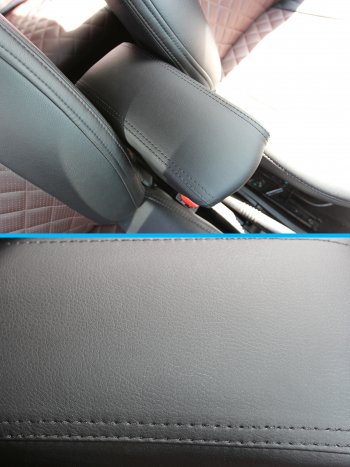 2 599 р. Подлокотники в салон (Люкс Классика гладкий экокожа) Автопилот Ford Focus 2 хэтчбэк 3 дв. дорестайлинг (2004-2007) (черный)  с доставкой в г. Кемерово. Увеличить фотографию 2