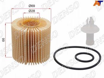 769 р. Фильтр масляный (картридж) DENSO  Lexus RX350 ( AL10,  AL20) (2008-2019), Toyota Camry ( XV40,  XV50,  XV55,  XV70) (2006-2025)  с доставкой в г. Кемерово. Увеличить фотографию 1
