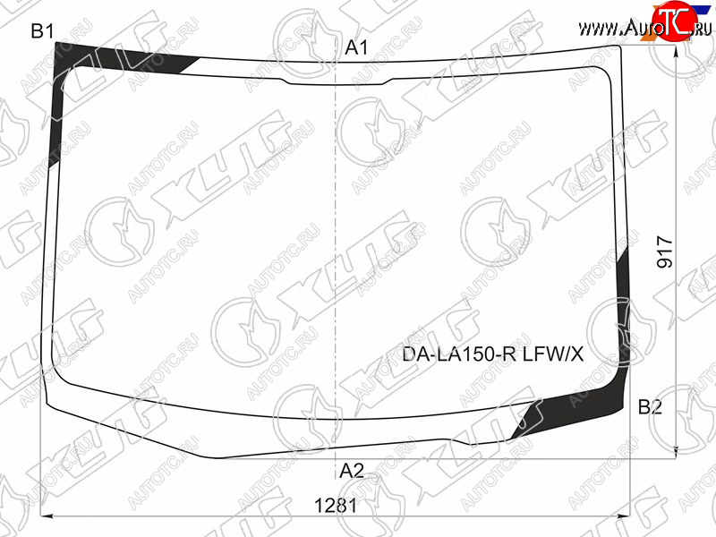 7 999 р. Стекло лобовое DAIHATSU MOVE 14-                                                                     XYG DA-LA150-R LFW/X  с доставкой в г. Кемерово