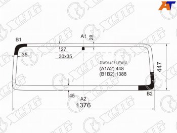 5 499 р. Стекло лобовое Jeep Wrangler 96-07 XYG DW01407 LFW/X  с доставкой в г. Кемерово. Увеличить фотографию 1