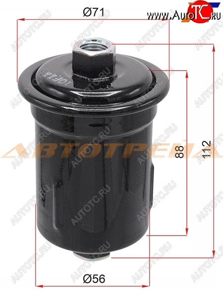 1 659 р. Фильтр топливный TOYOTA MARK2CHASERCRESTA 1GFE12JZ# 92-LC PRADOSURF 5VZFE 95-01 MICRO FT1138  с доставкой в г. Кемерово