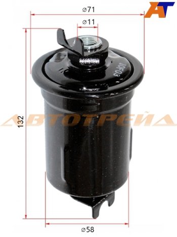 Фильтр топливный TOYOTA LAND CRUISER PRADOHILUX 3RZFE 95-02 MICRO FT1133