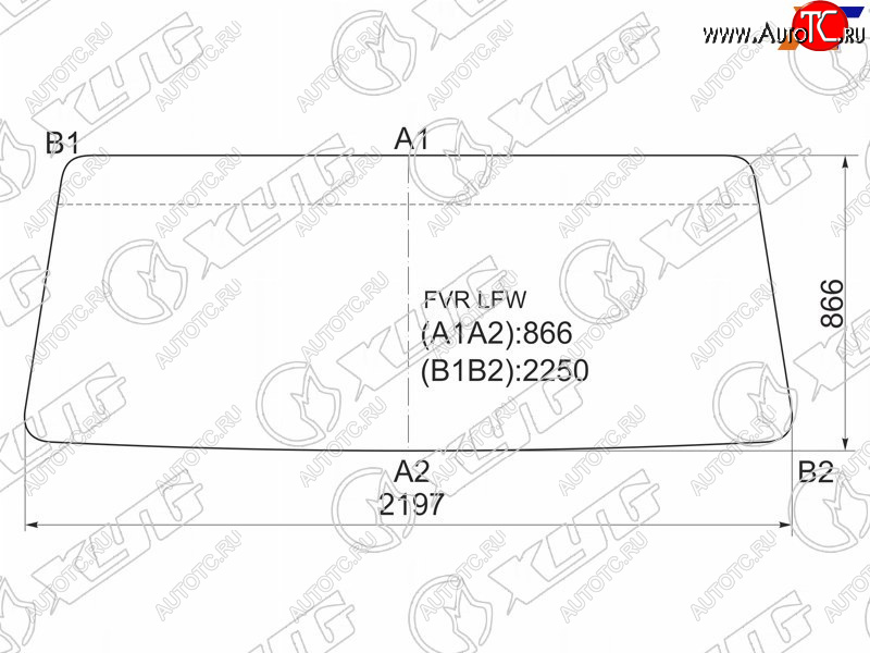 13 599 р. Стекло лобовое Foton Auman 06-  Isuzu Forward 95- XYG FVR LFW  с доставкой в г. Кемерово