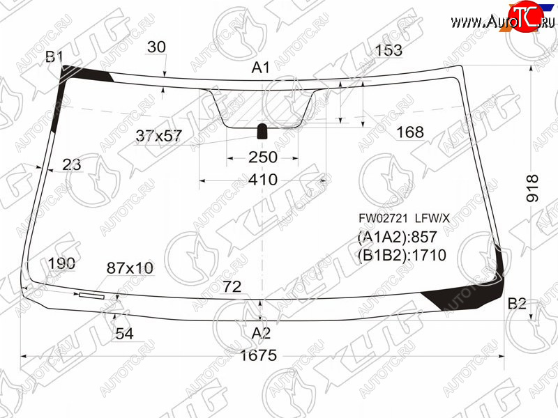 11 999 р. Стекло лобовое Toyota Sequoia 07-17  Tundra 06-22 XYG FW02721 LFW/X  с доставкой в г. Кемерово