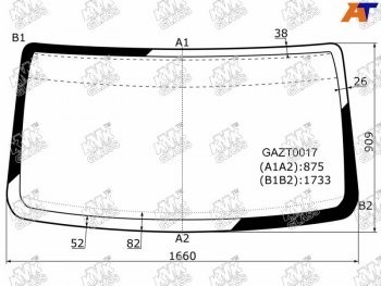 5 699 р. Стекло лобовое ГАЗ Баргузин 96-  Валдай 96-  Газель 96-  Соболь 96-                               KMK GAZT0017  с доставкой в г. Кемерово. Увеличить фотографию 1