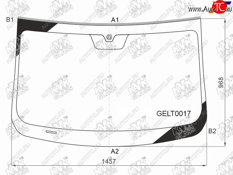 5 849 р. Стекло лобовое Geely Coolray 18-24  Belgee X50 23- KMK GELT0017  с доставкой в г. Кемерово