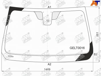 4 999 р. Стекло лобовое (Датчик дождя) Geely Atlas 16-                                                        KMK GELT0016  с доставкой в г. Кемерово. Увеличить фотографию 1